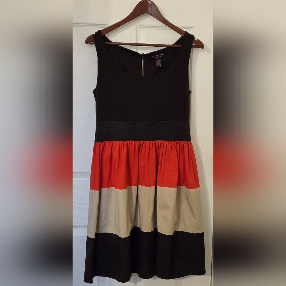 Signature by Robbie Bee Colorblock Midi Dress